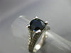 ESTATE 1.98CT DIAMOND & KASHMIR SAPPHIRE 14K WHITE GOLD ENGAGEMENT RING #23797