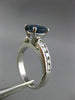 ESTATE 2.56CT DIAMOND & KASHMIR SAPPHIRE 14K WHITE GOLD 3D ENGAGEMENT RING 25266