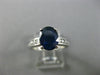 ESTATE 2.56CT DIAMOND & KASHMIR SAPPHIRE 14K WHITE GOLD 3D ENGAGEMENT RING 25266