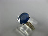 ESTATE 2.56CT DIAMOND & KASHMIR SAPPHIRE 14K WHITE GOLD 3D ENGAGEMENT RING 25266