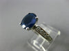ESTATE 2.56CT DIAMOND & KASHMIR SAPPHIRE 14K WHITE GOLD 3D ENGAGEMENT RING 25266