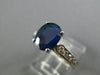 ESTATE 2.56CT DIAMOND & KASHMIR SAPPHIRE 14K WHITE GOLD 3D ENGAGEMENT RING 25266