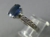 ESTATE 2.56CT DIAMOND & KASHMIR SAPPHIRE 14K WHITE GOLD 3D ENGAGEMENT RING 25266