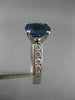 ESTATE 2.56CT DIAMOND & KASHMIR SAPPHIRE 14K WHITE GOLD 3D ENGAGEMENT RING 25266