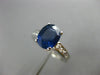 ESTATE 2.56CT DIAMOND & KASHMIR SAPPHIRE 14K WHITE GOLD 3D ENGAGEMENT RING 25266