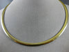 14KT WHITE & YELLOW GOLD CLASSIC DOUBLE SIDED LOBSTER LOCK OMEGA NECKLACE #25982