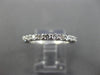 ESTATE .65CT DIAMOND 14K WHITE GOLD SEMI ETERNITY WEDDING ANNIVERSARY RING 25773