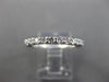 ESTATE .65CT DIAMOND 14K WHITE GOLD SEMI ETERNITY WEDDING ANNIVERSARY RING 25773