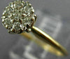 ANTIQUE LARGE .30CT DIAMOND 14K WHITE YELLOW GOLD FRIENDSHIP PROMISE RING #14446