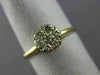ANTIQUE LARGE .30CT DIAMOND 14K WHITE YELLOW GOLD FRIENDSHIP PROMISE RING #14446