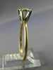 ANTIQUE LARGE .30CT DIAMOND 14K WHITE YELLOW GOLD FRIENDSHIP PROMISE RING #14446