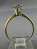 ANTIQUE LARGE .30CT DIAMOND 14K WHITE YELLOW GOLD FRIENDSHIP PROMISE RING #14446