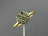 ANTIQUE LARGE .30CT DIAMOND 14K WHITE YELLOW GOLD FRIENDSHIP PROMISE RING #14446