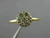 ANTIQUE LARGE .30CT DIAMOND 14K WHITE YELLOW GOLD FRIENDSHIP PROMISE RING #14446