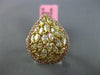 ESTATE LARGE 1.98CT PINK & YELLOW DIAMOND 18KT YELLOW & ROSE GOLD 3D PEAR RING