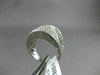 ESTATE LARGE 1.63CT ROUND DIAMOND 18KT WHITE GOLD 3D DOUBLE HEART LOVE RING