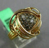 ESTATE EXTRA LARGE .53CT WHITE & FANCY DIAMOND 18KT ROSE GOLD 3D LOVE KNOT RING