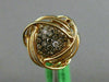 ESTATE EXTRA LARGE .53CT WHITE & FANCY DIAMOND 18KT ROSE GOLD 3D LOVE KNOT RING