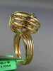 ESTATE EXTRA LARGE .53CT WHITE & FANCY DIAMOND 18KT ROSE GOLD 3D LOVE KNOT RING