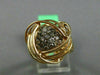 ESTATE EXTRA LARGE .53CT WHITE & FANCY DIAMOND 18KT ROSE GOLD 3D LOVE KNOT RING
