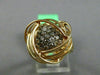 ESTATE EXTRA LARGE .53CT WHITE & FANCY DIAMOND 18KT ROSE GOLD 3D LOVE KNOT RING