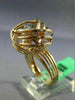 ESTATE EXTRA LARGE .53CT WHITE & FANCY DIAMOND 18KT ROSE GOLD 3D LOVE KNOT RING
