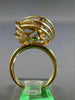 ESTATE EXTRA LARGE .53CT WHITE & FANCY DIAMOND 18KT ROSE GOLD 3D LOVE KNOT RING
