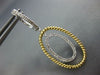 ESTATE .60CT DIAMOND 14KT 2 TONE GOLD CLASSIC DOUBLE OVAL ROPE HANGING EARRINGS
