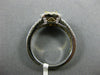 1.49CT WHITE & FANCY YELLOW PRINCESS DIAMOND 18KT 2 TONE GOLD 3D ENGAGEMENT RING