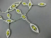 EXTRA LARGE 11.06CT WHITE & YELLOW DIAMOND 18KT TWO TONE GOLD MARQUISE NECKLACE