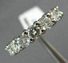 ESTATE 3.20CT DIAMOND PLATINUM CLASSIC WEDDING ANNIVERSARY ETERNITY RING #24665