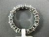 ESTATE 3.20CT DIAMOND PLATINUM CLASSIC WEDDING ANNIVERSARY ETERNITY RING #24665