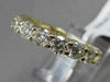 ESTATE 3.56CT ROUND DIAMOND 14KT YELLOW GOLD SHARED PRONG ETERNITY WEDDING RING