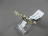 ESTATE 3.56CT ROUND DIAMOND 14KT YELLOW GOLD SHARED PRONG ETERNITY WEDDING RING