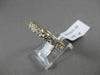ESTATE 3.56CT ROUND DIAMOND 14KT YELLOW GOLD SHARED PRONG ETERNITY WEDDING RING