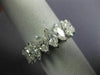 LARGE 4.10CT DIAMOND 14KT WHITE GOLD MARQUISE ETERNITY ANNIVERSARY RING #26651