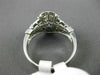 LARGE 2.93CT DIAMOND & AAA SAPPHIRE 18KT WHITE GOLD FILIGREE ENGAGEMENT RING