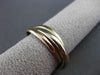 ESTATE WIDE 14KT TRI COLOR GOLD TRINITY WEDDING ANNIVERSARY RING BAND 7mm #23604