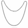ESTATE 2.27CT ROUND CUT DIAMOND 18KT WHITE GOLD 3D CLASSIC TENNIS NECKLACE
