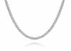 ESTATE 2.27CT ROUND CUT DIAMOND 18KT WHITE GOLD 3D CLASSIC TENNIS NECKLACE