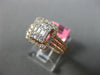 ESTATE WIDE 1.04CT DIAMOND 18KT ROSE GOLD CLASSIC SQUARE CLUSTER ENGAGEMENT RING