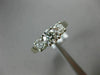 ESTATE WIDE .10CT DIAMOND & CHALCEDONY 14K TWO TONE GOLD OVAL FLOWER RING #25347
