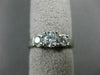 ESTATE WIDE .10CT DIAMOND & CHALCEDONY 14K TWO TONE GOLD OVAL FLOWER RING #25347