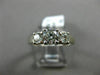 ESTATE WIDE .10CT DIAMOND & CHALCEDONY 14K TWO TONE GOLD OVAL FLOWER RING #25347