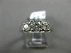 ESTATE WIDE .10CT DIAMOND & CHALCEDONY 14K TWO TONE GOLD OVAL FLOWER RING #25347