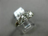 ESTATE WIDE .10CT DIAMOND & CHALCEDONY 14K TWO TONE GOLD OVAL FLOWER RING #25347