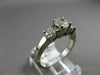ESTATE WIDE .10CT DIAMOND & CHALCEDONY 14K TWO TONE GOLD OVAL FLOWER RING #25347