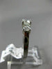 ESTATE WIDE .10CT DIAMOND & CHALCEDONY 14K TWO TONE GOLD OVAL FLOWER RING #25347