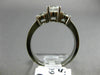 ESTATE WIDE .10CT DIAMOND & CHALCEDONY 14K TWO TONE GOLD OVAL FLOWER RING #25347