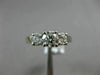 ESTATE WIDE .10CT DIAMOND & CHALCEDONY 14K TWO TONE GOLD OVAL FLOWER RING #25347